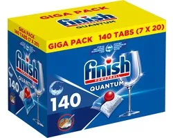 Finish Quantum All in One regular vaatwastabletten - 140 capsules