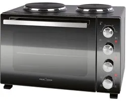 ProfiCook KK 1302 - Mini-four 4 en 1 à poser - avec plaques chauffantes - 32 litres
