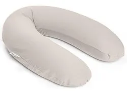 Doomoo Buddy - Coussin d'allaitement et de grossesse - Coton organique - 180cm -  Tetra Jersey Sand