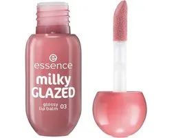 essence milky GLAZED glossy lip balm 03