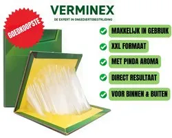 VERMINEX - Pièges à Colle XXL Extra-Puissants 4 Pièces - Aroma d'Arachide - Piège à Colle Professionnel pour Nuisibles & Insectes - Prêt à l'Emploi & Non Toxique