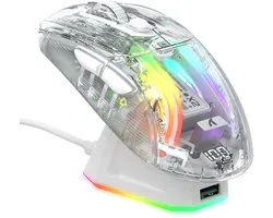 Attack Shark X2 Pro – Souris Gaming 26 000 DPI – Sans fil / USB – RVB – Wit