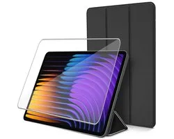 ChiGuard Hoesje & Screenprotector geschikt voor Xiaomi Mi Pad 7 / Mi Pad 7 Pro Hoesje – Gehard Glas - Shock Proof Hoesje – Smart Cover - Zwart