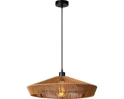 Lucide YUNKAI - Suspension - Ø 50 cm - 1xE27 - Bois clair