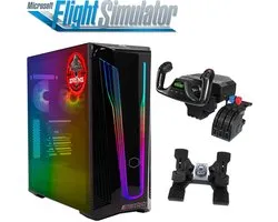 ScreenON - Flight Simulator PC - FLS+Y-I3050-13 - Intel Core i5-12400F - 1TB M.2 NVMe SSD - RTX 3050 - 16GB RAM – Yoke Flight System!