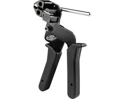 Gvolatee Cable tie tool, cable tie gun, carbon steel, cable tie pliers with instep and automatic cutting function, cable tie gun, cutting metal cable