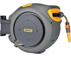Hozelock Auto Reel Wandslangbox + 25 M Slang, Koppelingen En Tuinspuit