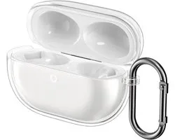 kwmobile Earphones Case for Huawei Freebuds Pro 5 Case - Clear TPU Silicone Earbuds Cover - Transparent