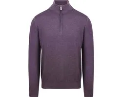 R2 Half Zip Trui Merino Wol Paars - Maat 3XL - Heren - Quarter zip