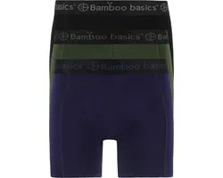 Bamboo Basics - Boxers Rico (paquet de 3) - Marine, Armée et Zwart - M
