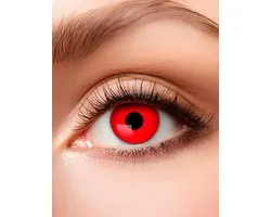 Rode kleurlenzen - Devil Eye - Gekleurde weeklenzen - Halloween contactlenzen rood - Halloween lenzen