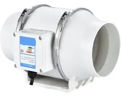 Afzuigventilator, Ronde Afzuigventilatoren Home Silent Inline Pipe Duct Fan Badkamer Afzuigkap Ventilatie Keuken Toilet Muur Air Clean Ventilator(6inch(HF150))