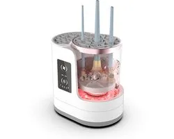 3-in-1 Makeup Brush Cleaner, Electric Cleaner with Dryer and Holder, USB Powered Automatic Brush Cleaner for All Sizes, Cosmetic Brushes and Beauty Blender