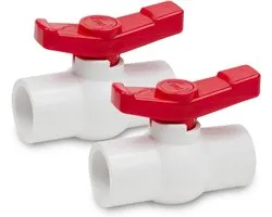 Bwintech 2pcs 25MM PVC Ball Valve, Tap Water Stop Ball Valve, 90 Degree Control Lever Valve Pipe Fitting - ShopVlot