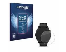 3 Stuks Savvies Screenprotector - geschikt voor Garmin Forerunner 255 / 255 Music - beschermfolie glas transparant