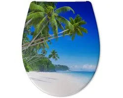 Calmwaters Original Motief - WC-bril - Palmparadijs - Duroplast - Softclose - Afneembaar