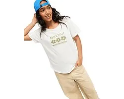 Roxy Vl Ocean Wave Re T-shirt Met Korte Mouwen Wit S Vrouw