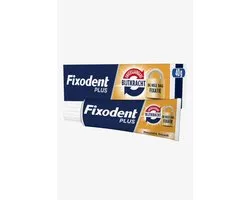 Fixodent Plus Dual Power Premium Kleefpasta - 12 x 40 gram - Verbeterde formule 2022