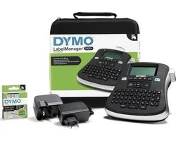 DYMO LabelManager 210D-labelprinterkit | Draagbare labelmaker met QWERTY-toetsenbord | met zwart-witte D1-labels van 12 mm en een draagkoffer