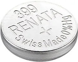 Pile bouton pour montre RENATA 399 / SR927W en oxyde d'argent, 2 (deux) pièces