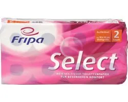 Fripa toiletpapier Select, 3-laags, hoogwit