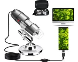 USB Microscope Camera 40X to 1000X, cainda Digital Microscope with Metal Stand & Carrying Case Compatible with Android - ShopVlot