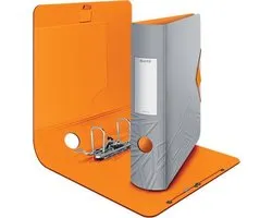 Leitz 180° Active Urban Chic PP Ordner Voor 500 Vel - Map voor A4 Documenten - Rugbreedte Van 82 mm - Donkergrijs