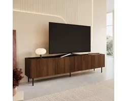 Meubles - Tahiti - Meuble TV - Chêne foncé - 200 cm