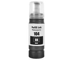 Boxstuff inkt geschikt voor Epson 104 – EcoTank Cartridges – Navulfles Zwart – Geschikt voor ET-2710 / ET-2820 / ET-4800