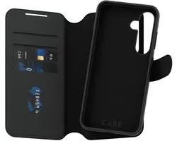 Étui portefeuille 2 en 1 CARE by PanzerGlass Tango MagSafe pour Samsung Galaxy S25 - Noir