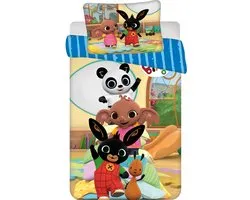 Housse de couette bébé Bing Bunny , Playtime - 100 x 135 cm + 40 x 60 cm - Katoen