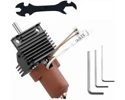 Keramische Hotend Kit-3D-printer Extruder Hot End Kit Vervangende Accessoires met Verwarmingsblok, Alles-in-één Koper Titanium Nozzle Verwarmingskop Kit voor Creality K1/K1 Max/K1C (Hotend Kit)