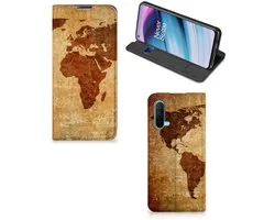 OnePlus Nord CE 5G Book Cover Wereldkaart