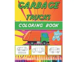 Truck Coloring Books- garbage truck coloring book