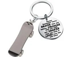 Mini Skateboard Sleutelhanger - Leuk Cadeau voor Skateboard Fans
