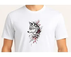 Midnight Howling Wolf - T Shirt - Cute - Sarcastic - GoodVibes - Sarcasm - Funny - Gift - Cadeau - Sarcastisch - SarcastischeVibes - schattig - lief - feelgood - Dog - Hond