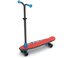 Chillafish SkatieSkootie, skateboard et scooter en un avec de nombreuses options de couleurs pour le pont et la queue, mélange rouge