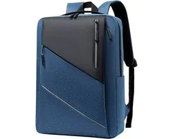 Heren Laptop Rugzak Zakelijk & Reizen – Grote Capaciteit Backpack met Laptopvak – Waterdichte Schooltas - Werk Rugzak met USB-Aansluiting – Computer Rugzak voor Werk, Studie, Reizen en Dagelijks Gebruik - Blauw