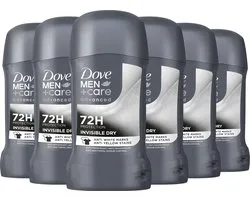 Dove Men+Care - Deodorant Stick - Advanced- Invisible Dry - 6 x 50 ml - Voordeelverpakking