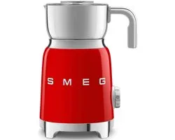SMEG MFF11RDEU Melkopschuimer - Inductie - 500W - 6 Programma's - Warme & Koude Melkschuim - RVS Kan - '50s Style - Rood