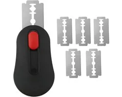 Brood Lame Deeg Scoring Tool, Uittrekbaar & Magnetisch Zuurdesem Scoring Tool met 5 Scheermesjes Roestvrij Staal Deegsnijder Mes voor Brood Bakken Maken Benodigdheden, broodmesje deeg insnijden, deegmesje