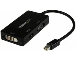StarTech.com A/V-reisadapter: 3-in-1 Mini DisplayPort naar VGA DVI- of HDMI-converter