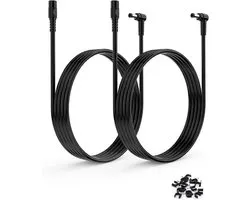 D'Extension DC Tonton 12V de 5 Mètres, Adaptateur d'Alimentation 5,5mm x 2,1mm, Câble d'Alimentation en L à 90 Degrés pour Caméra de Surveillance, Caméra IP, DVR, etc. 5M (2 Pièces)