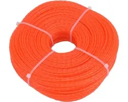 2.4mm Orange Trimmer Line 120M Long Nylon Wire - Lawn Mower Accessories for Husqvarna, Ryobi, and Other Household Lawn Mowers .
