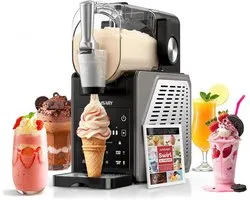 Slush Machine 2,5 Liter - Ijsmachine en Slushie Maker voor Thuis - Frozen Drink Maker met LED Display, 6 Programma’s en Automatische Reiniging - Voor Slush, IJs, Frappés en Milkshakes