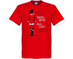 George Best T-Shirt - Rood - L