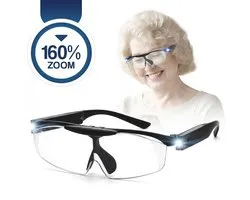 Premium Commerce® - Vergrootglas Bril - Loepbril met LED verlichting - Vergrootbril - Incl. opberghoes!