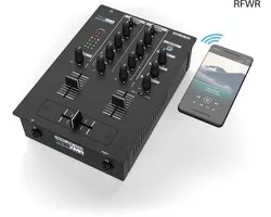RFWR® 2-kanaals DJ-mixer met Bluetooth en 3-bands EQ voor muziek streaming