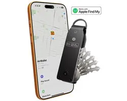 Locatie Tracker - Sleutelhouder – Key Organizer – Aluminium – Werkt met Apple Find My – Bluetooth GPS tracker zonder abonnement - Vervangbare Batterij – Robuust voor Max. 5/6 Sleutels – Inclusief Bevestigingsclip & Minischroevendraaier