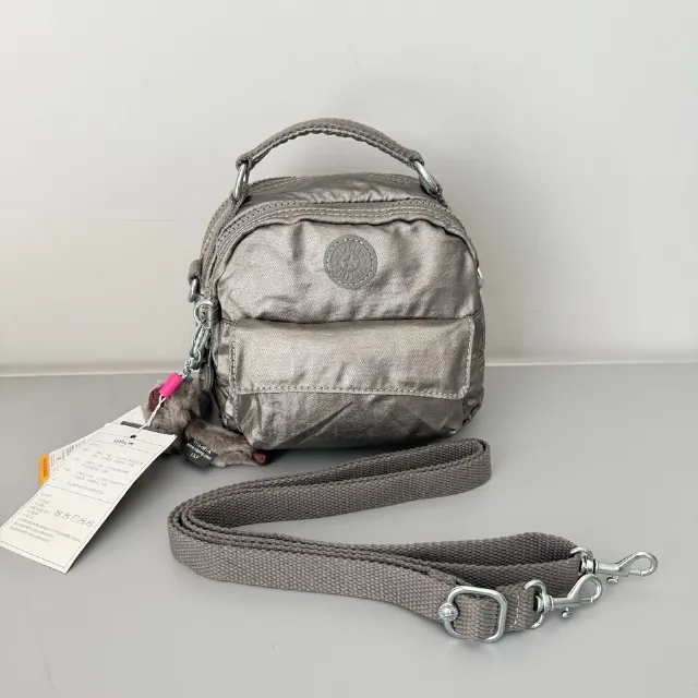 Kipling Candy Convertible Micro Backpack in Metallic Copper Gold NWT
